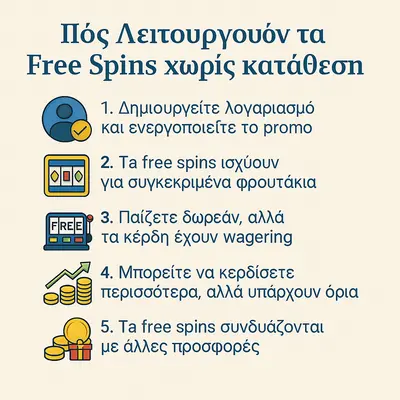 free spins χωρις καταθεση