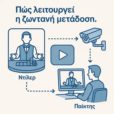 live καζίνο με έλληνες ντίλερ