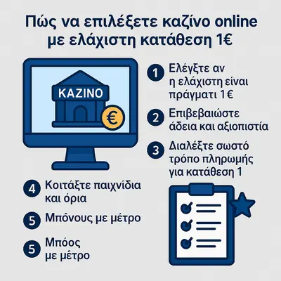 online καζίνο με ελάχιστη κατάθεση 1 ευρώ