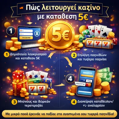 online καζίνο μεκατάθεσης 5 ευρώ