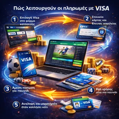 εταιρεία στοιχημάτων με visa