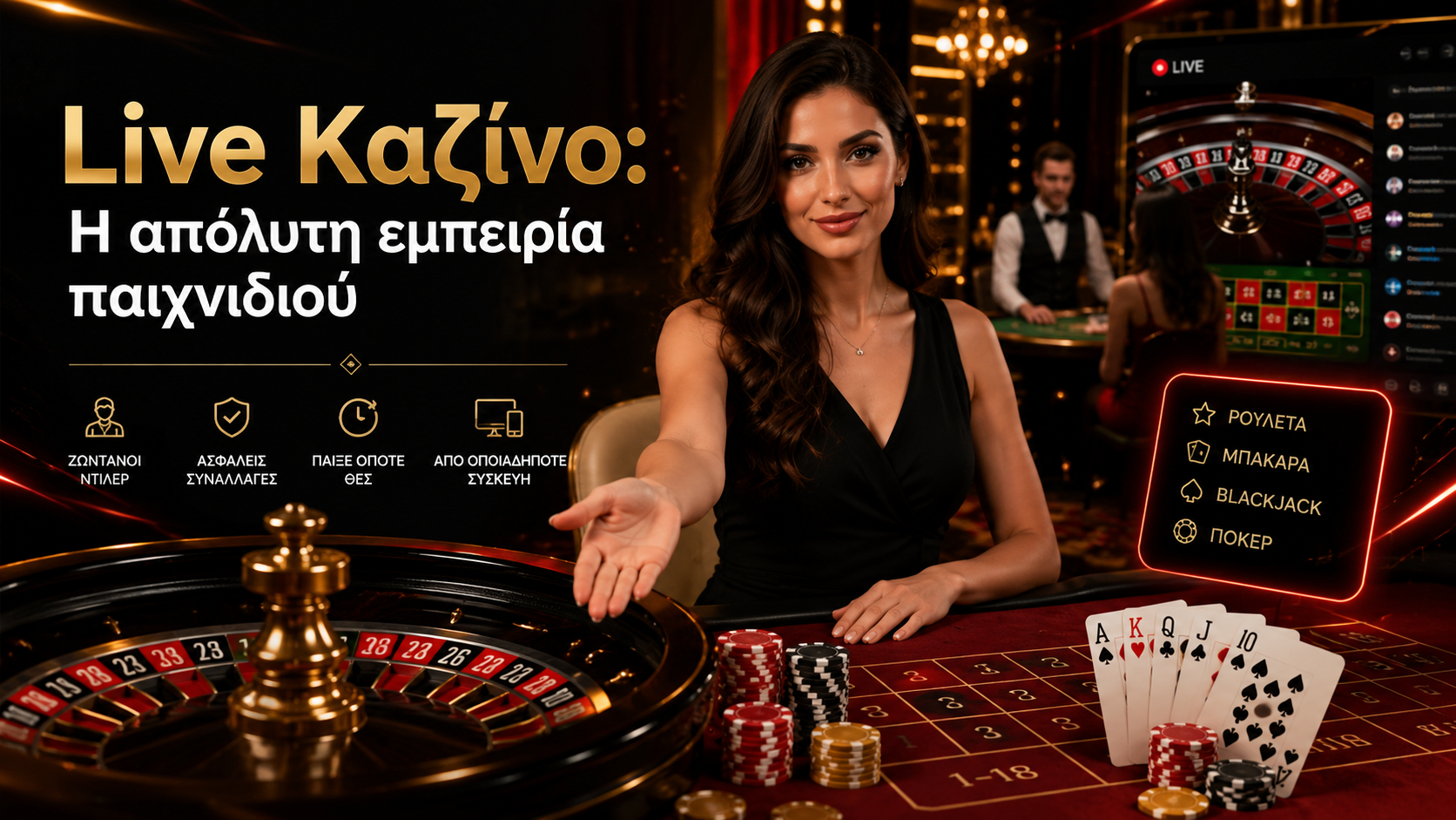 Live Καζίνο: Η απόλυτη εμπειρία παιχνιδιού