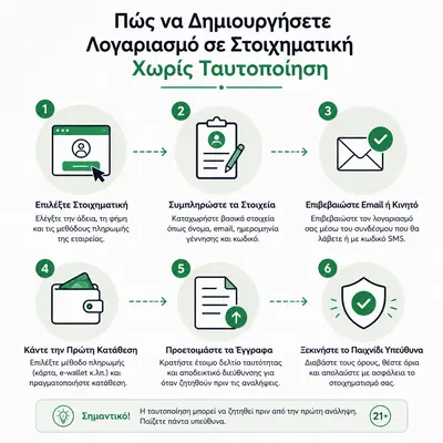 στοιχηματικες εταιριες χωρις ταυτοποιηση

